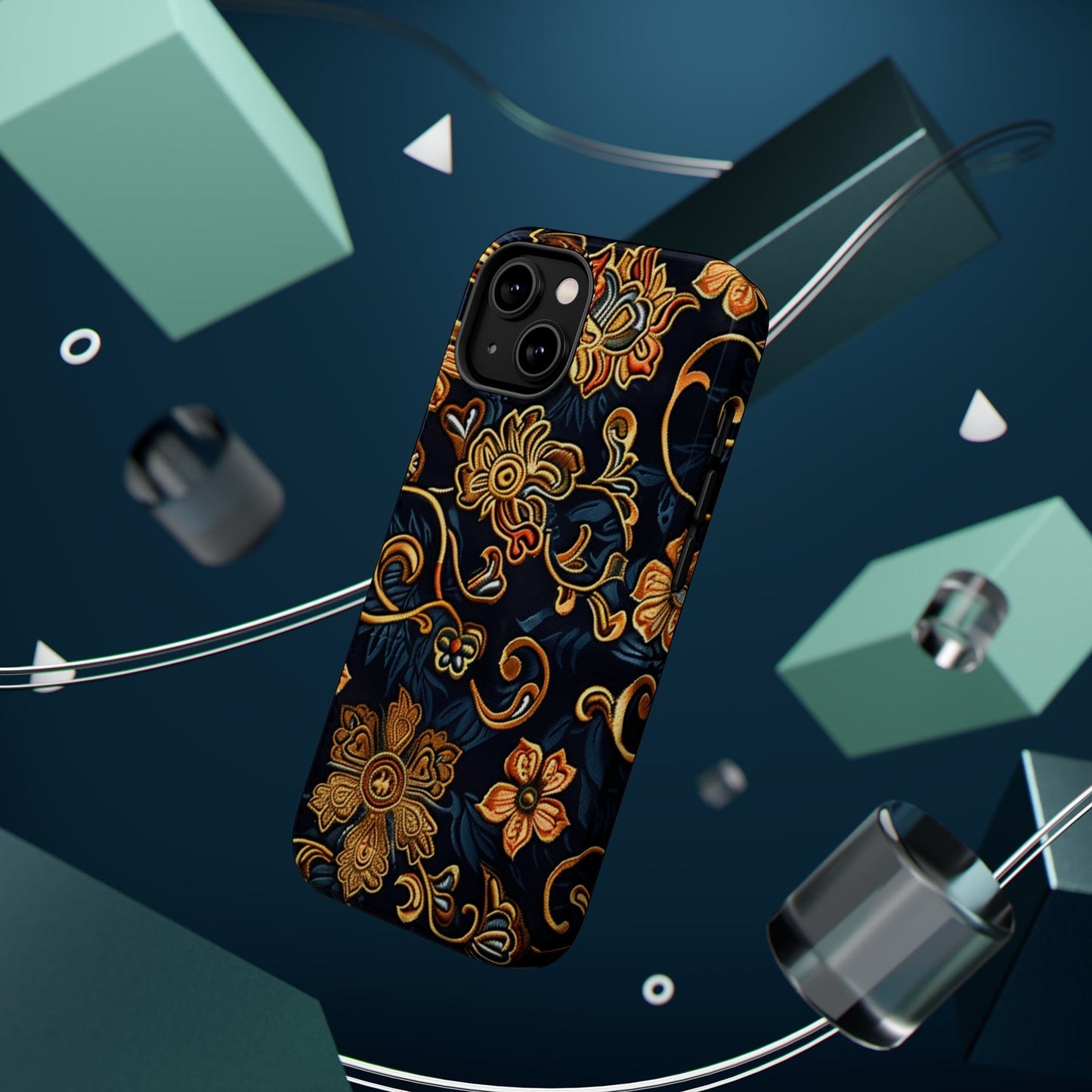 Floral Baroque Magnetic Impact - Resistant Phone Case - DIGITAL X