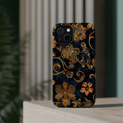 Floral Baroque Magnetic Impact - Resistant Phone Case - DIGITAL X
