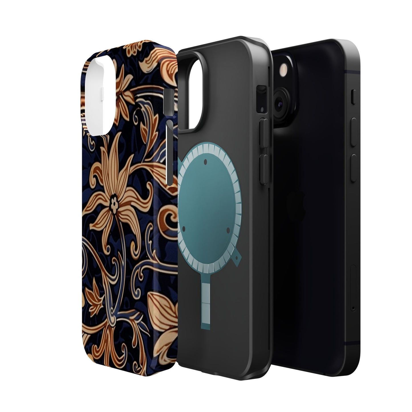 Floral Baroque Magnetic Impact - Resistant Phone Case - DIGITAL X