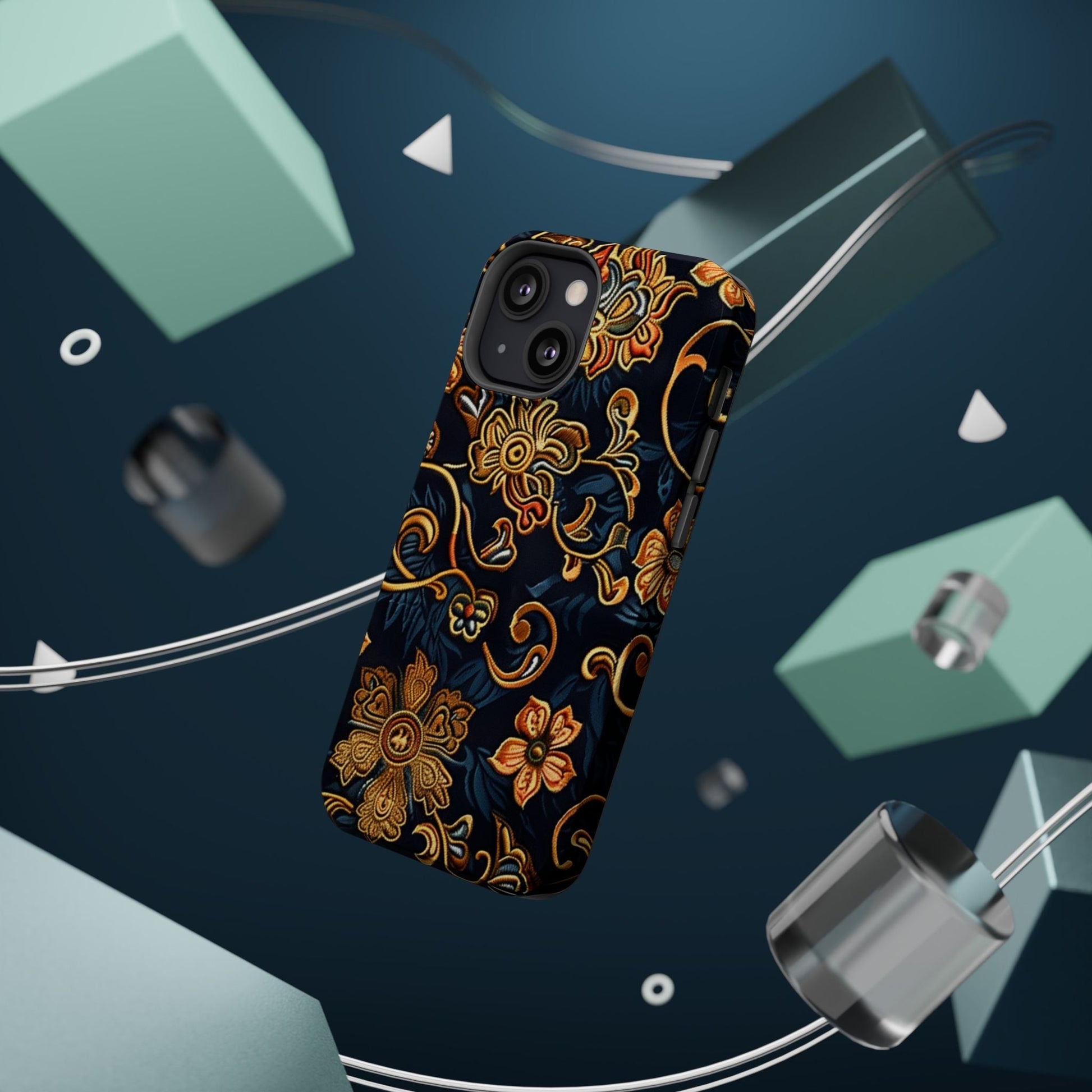 Floral Baroque Magnetic Impact - Resistant Phone Case - DIGITAL X
