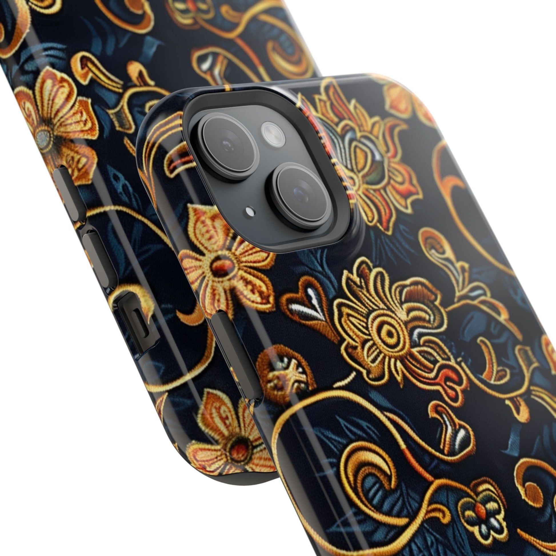 Floral Baroque Magnetic Impact - Resistant Phone Case - DIGITAL X