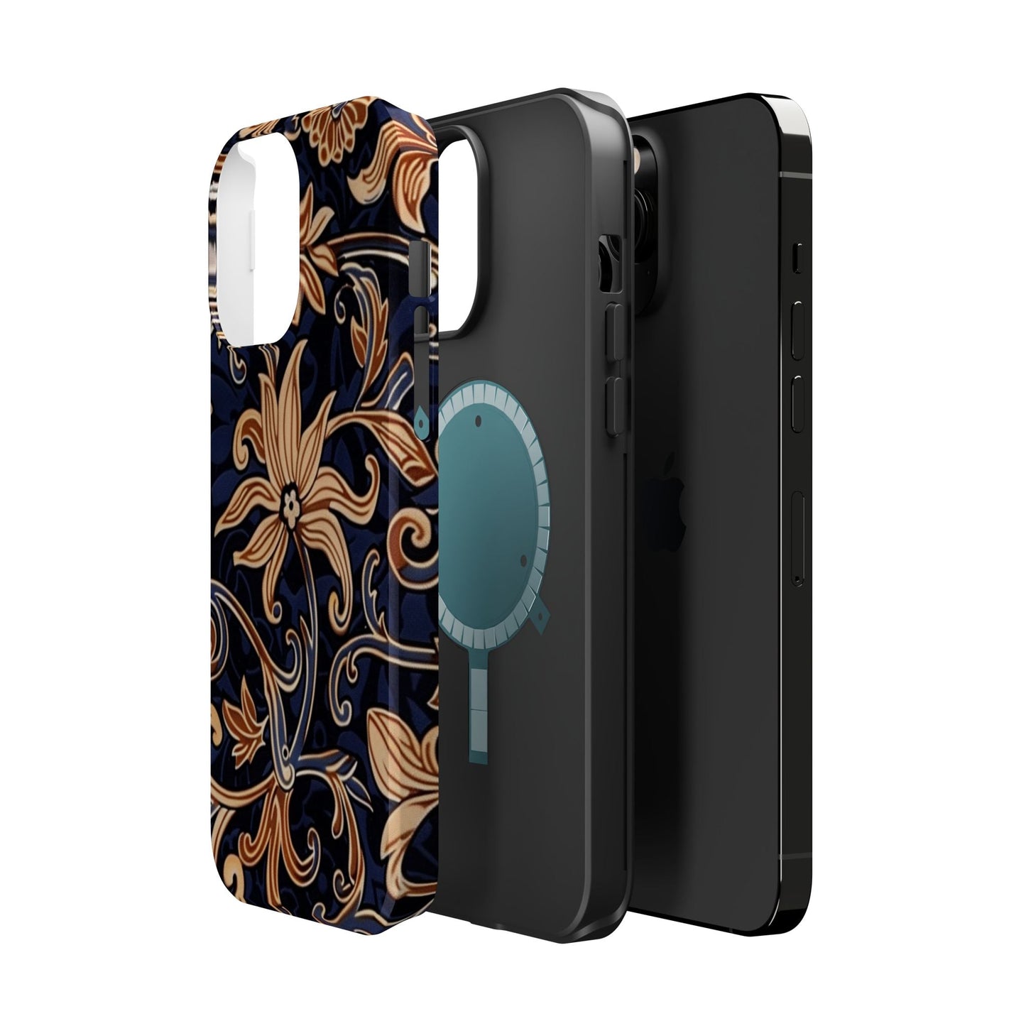 Floral Baroque Magnetic Impact - Resistant Phone Case - DIGITAL X