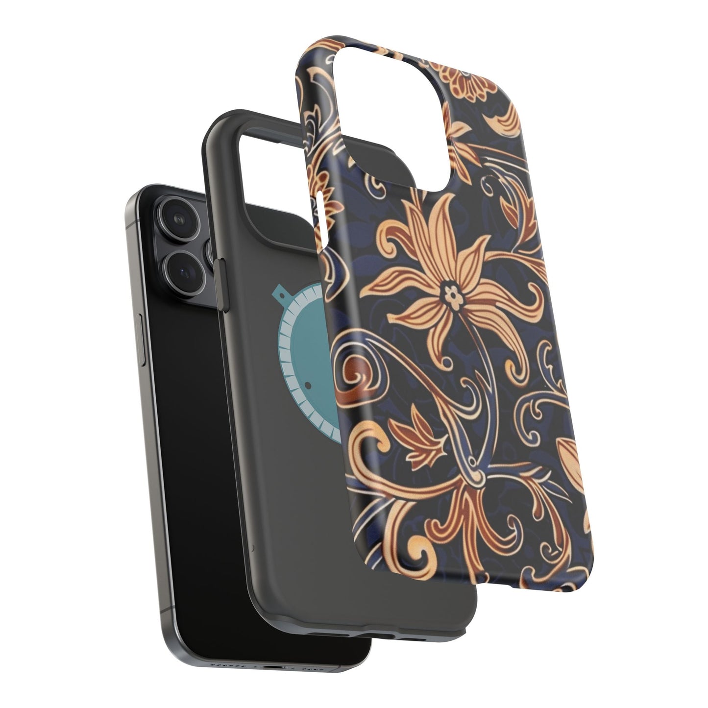 Floral Baroque Magnetic Impact - Resistant Phone Case - DIGITAL X