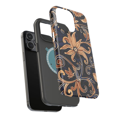 Floral Baroque Magnetic Impact - Resistant Phone Case - DIGITAL X