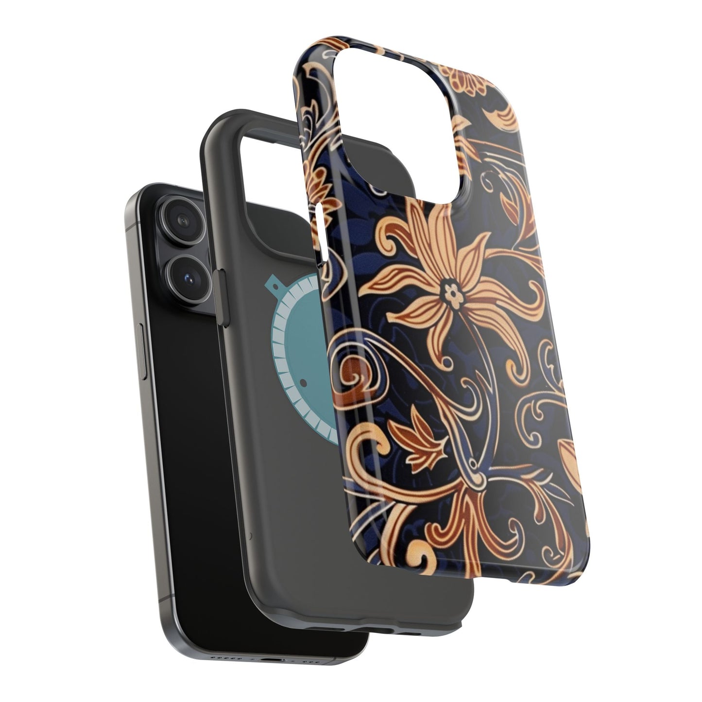 Floral Baroque Magnetic Impact - Resistant Phone Case - DIGITAL X