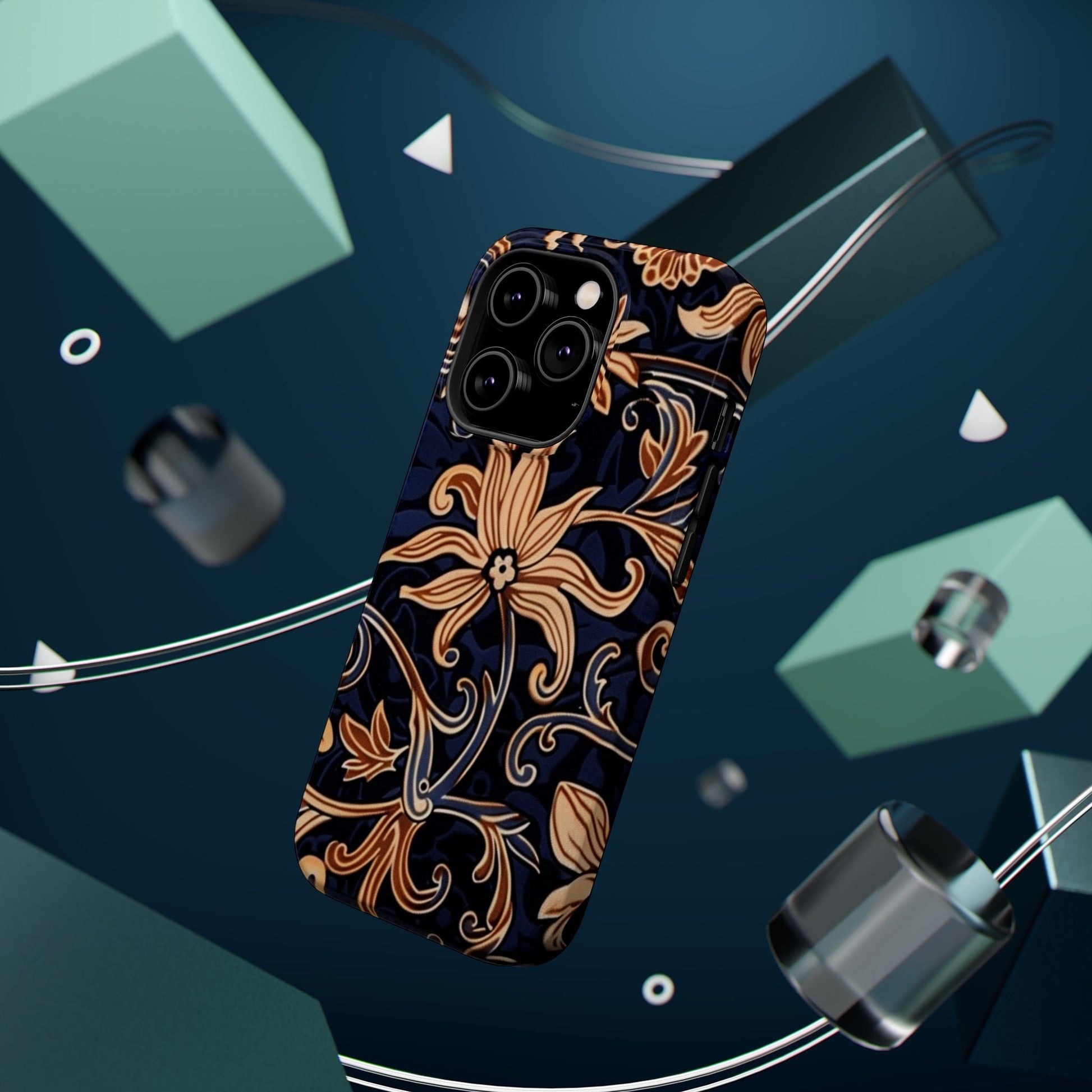 Floral Baroque Magnetic Impact - Resistant Phone Case - DIGITAL X
