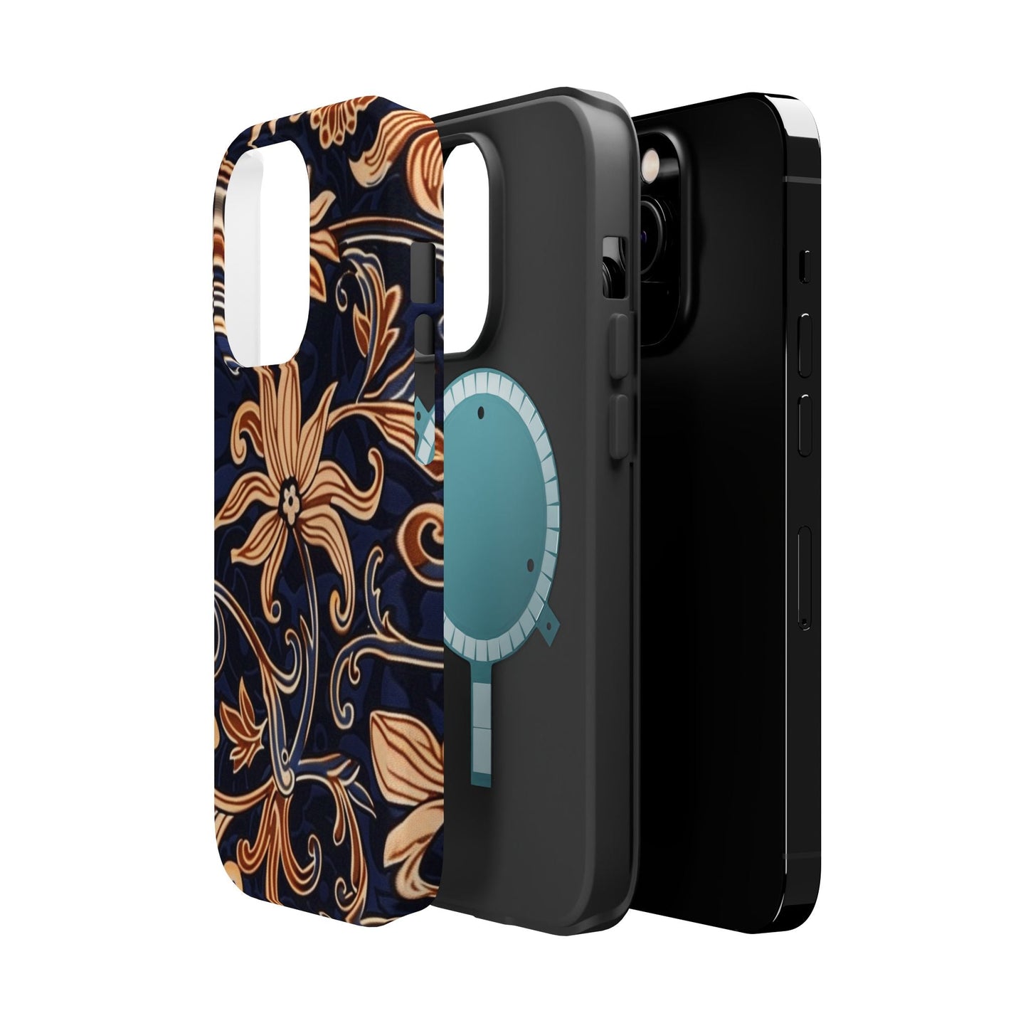 Floral Baroque Magnetic Impact - Resistant Phone Case - DIGITAL X