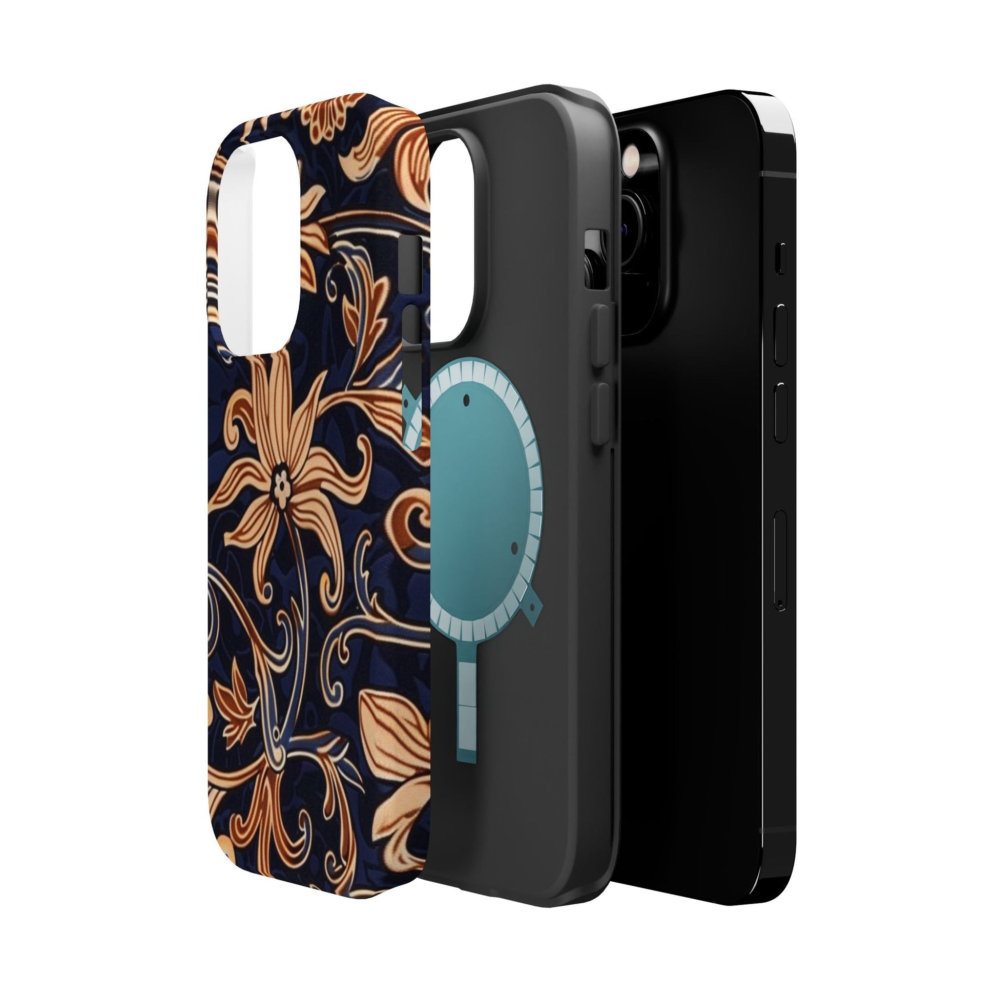 Floral Baroque Magnetic Impact - Resistant Phone Case - DIGITAL X