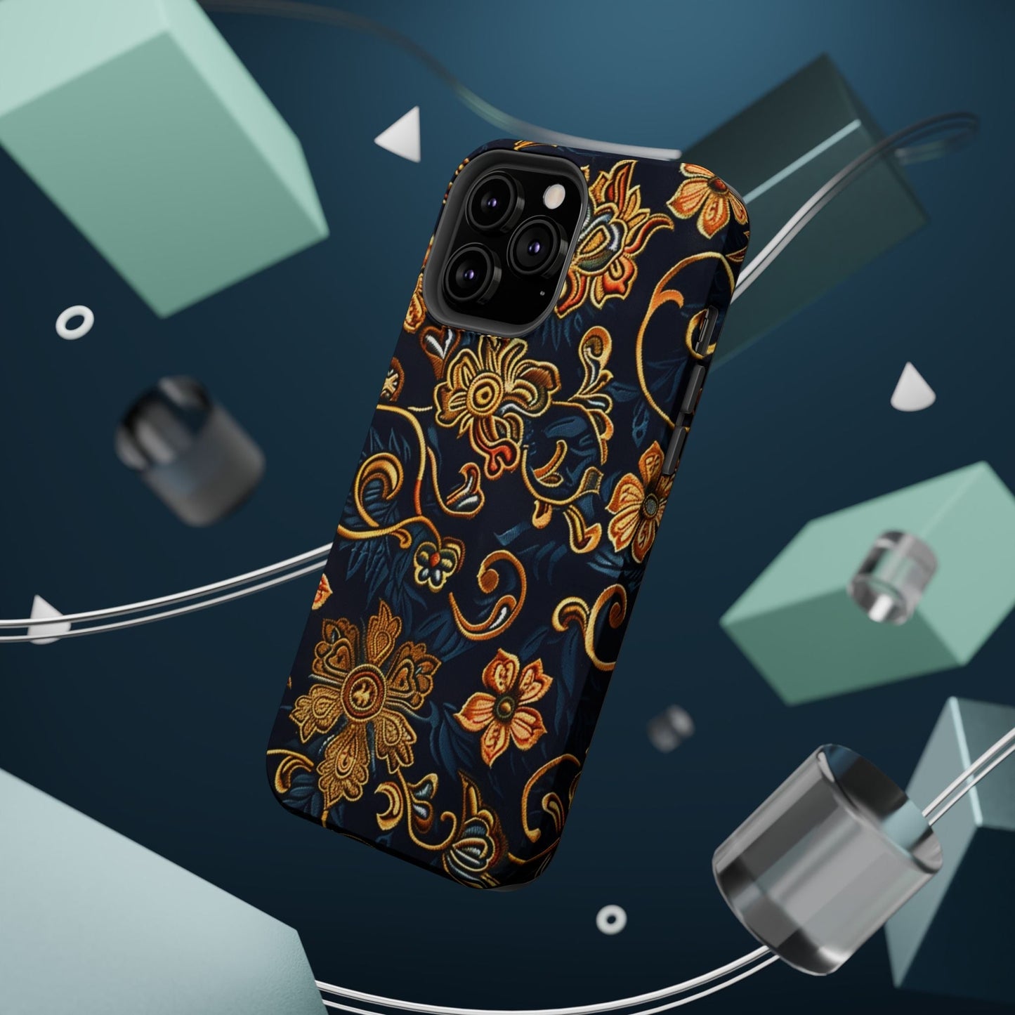 Floral Baroque Magnetic Impact - Resistant Phone Case - DIGITAL X