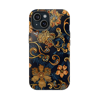 Floral Baroque Magnetic Impact - Resistant Phone Case - DIGITAL X