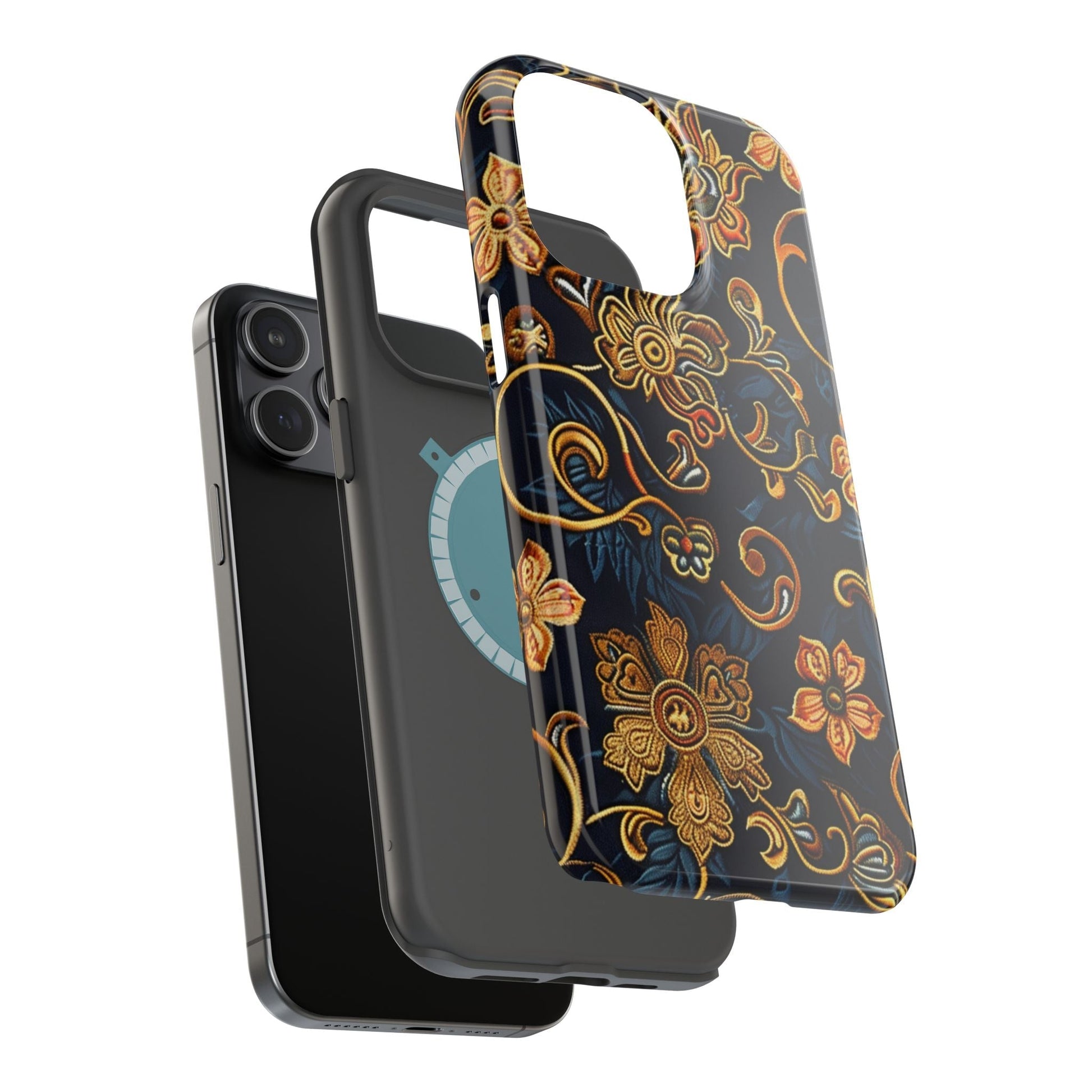 Floral Baroque Magnetic Impact - Resistant Phone Case - DIGITAL X