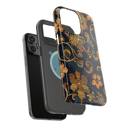 Floral Baroque Magnetic Impact - Resistant Phone Case - DIGITAL X