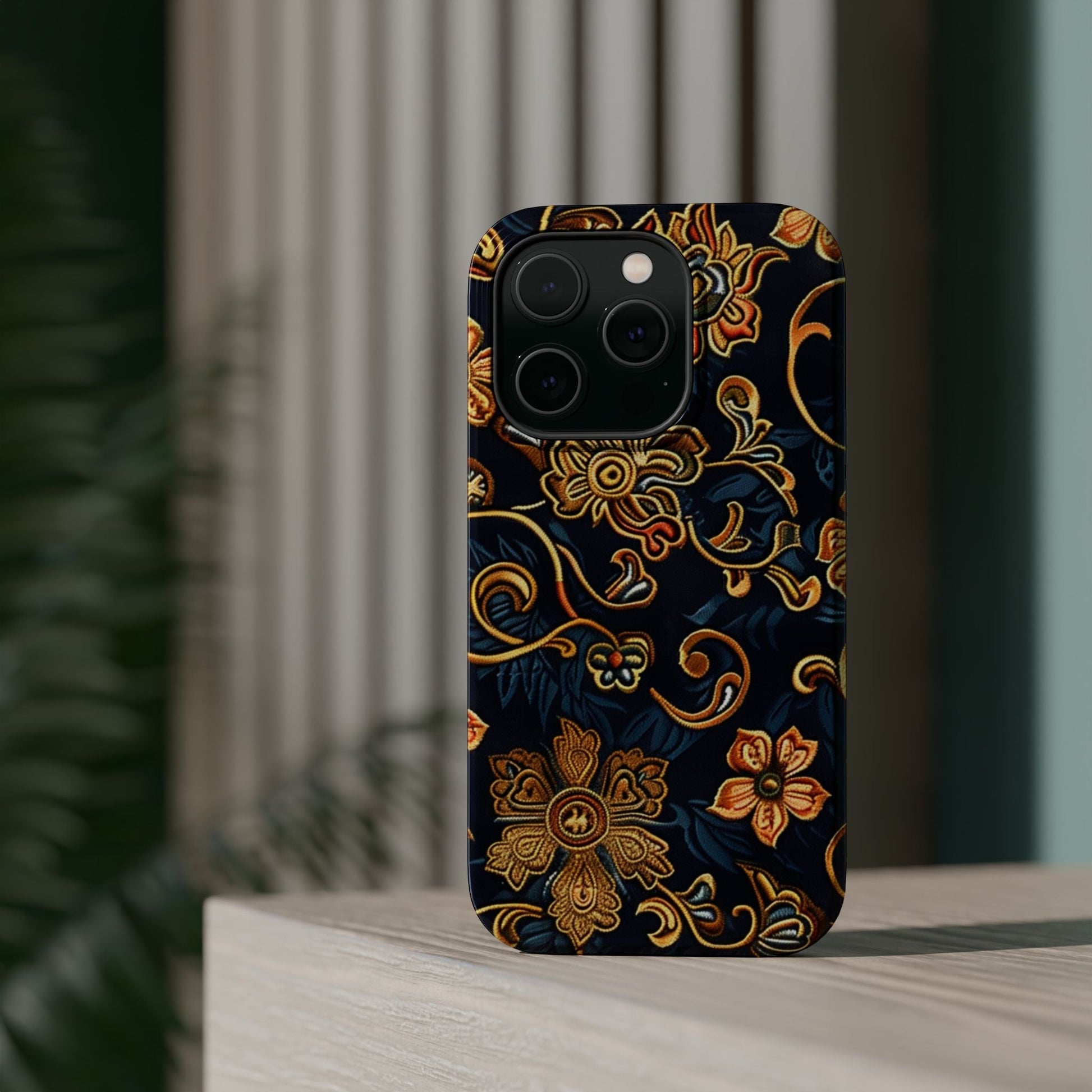 Floral Baroque Magnetic Impact - Resistant Phone Case - DIGITAL X