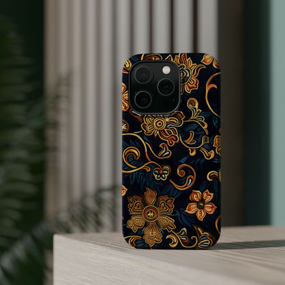 Floral Baroque Magnetic Impact - Resistant Phone Case - DIGITAL X