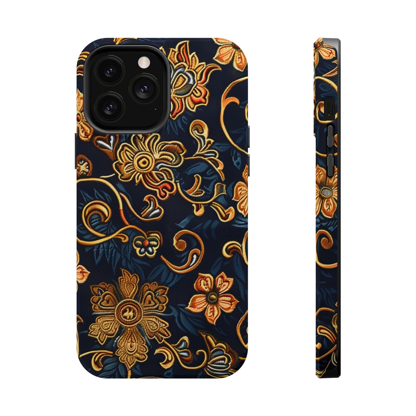 Floral Baroque Magnetic Impact - Resistant Phone Case - DIGITAL X