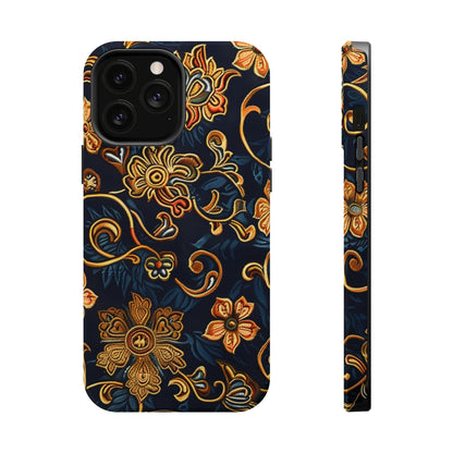 Floral Baroque Magnetic Impact - Resistant Phone Case - DIGITAL X