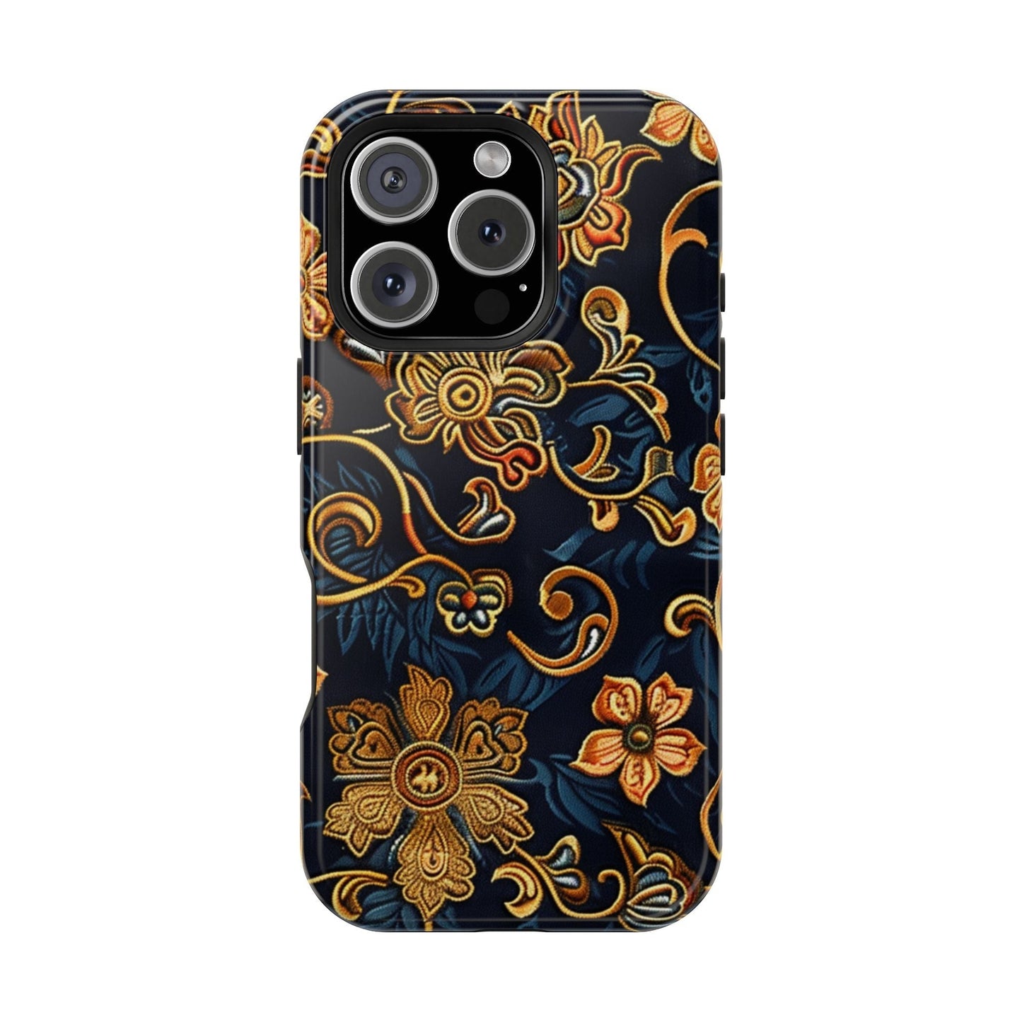 Floral Baroque Magnetic Impact - Resistant Phone Case - DIGITAL X