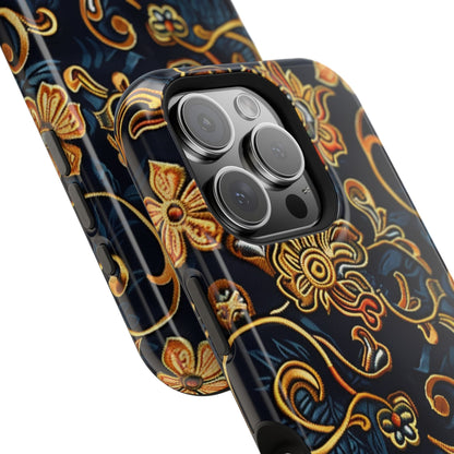Floral Baroque Magnetic Impact - Resistant Phone Case - DIGITAL X