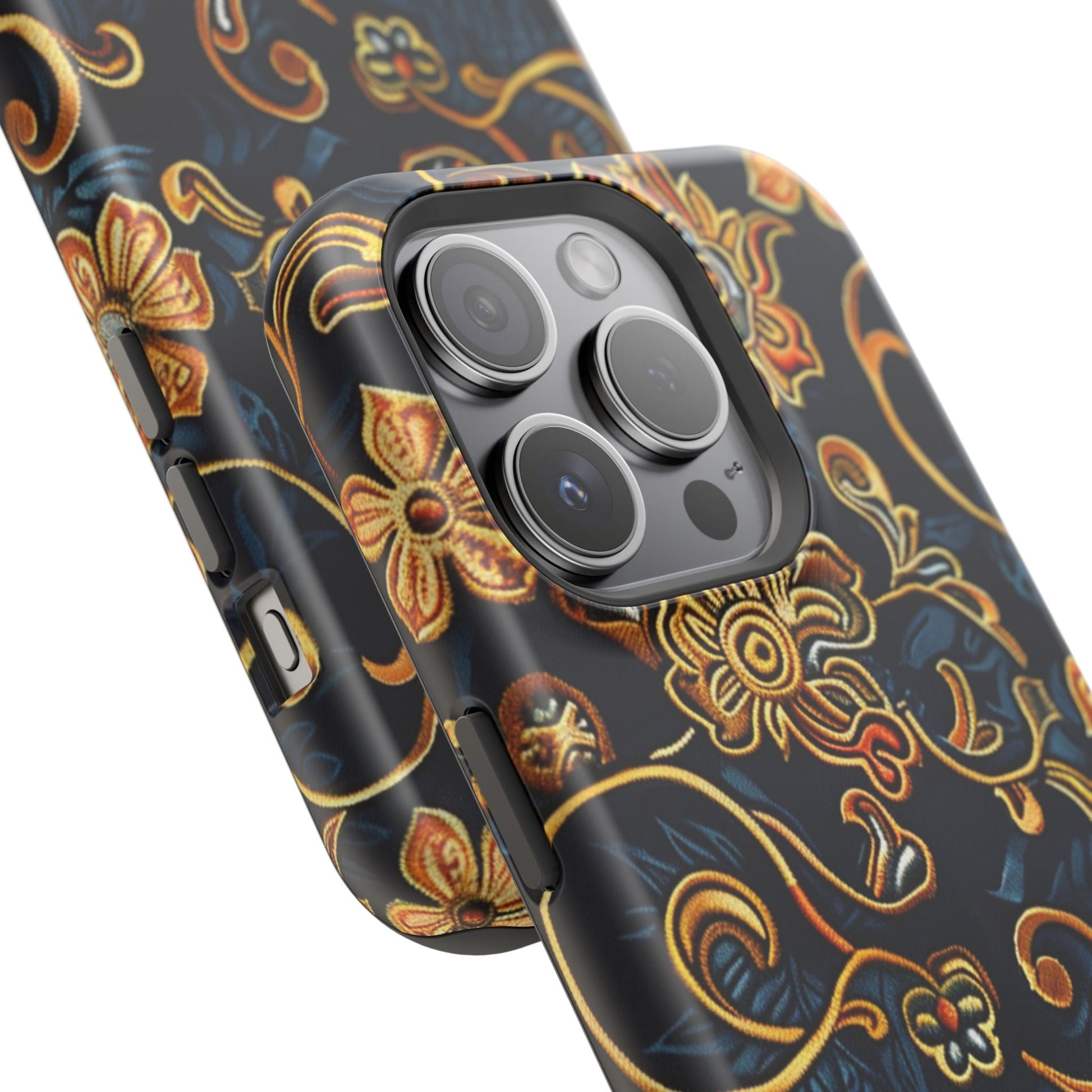 Floral Baroque Magnetic Impact - Resistant Phone Case - DIGITAL X