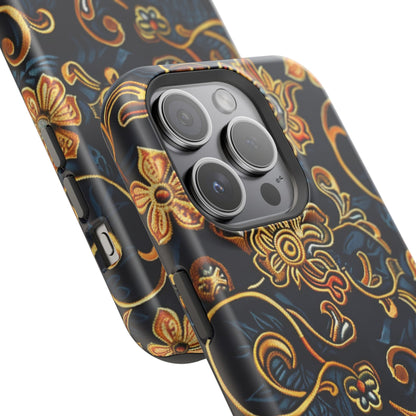 Floral Baroque Magnetic Impact - Resistant Phone Case - DIGITAL X