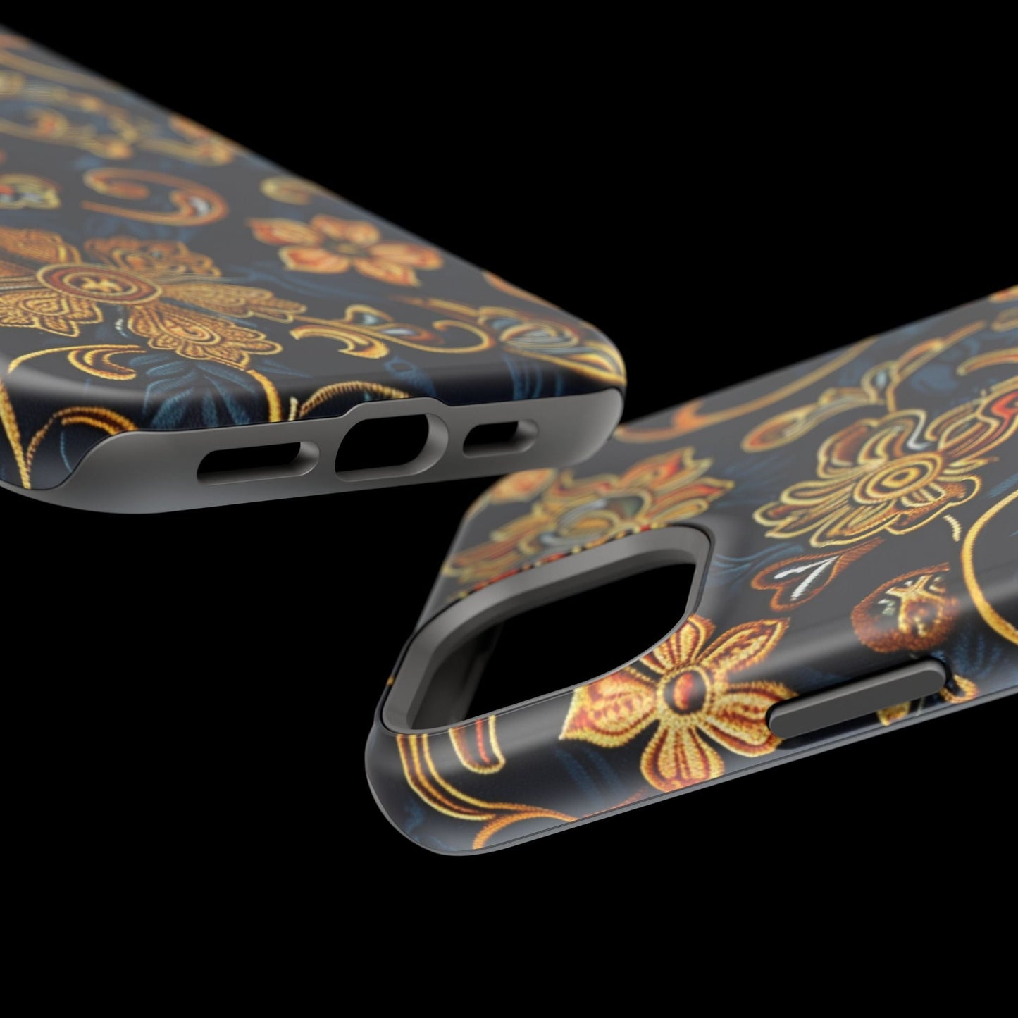 Floral Baroque Magnetic Impact - Resistant Phone Case - DIGITAL X