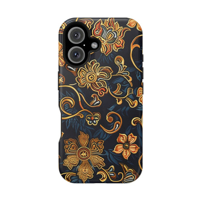 Floral Baroque Magnetic Impact - Resistant Phone Case - DIGITAL X