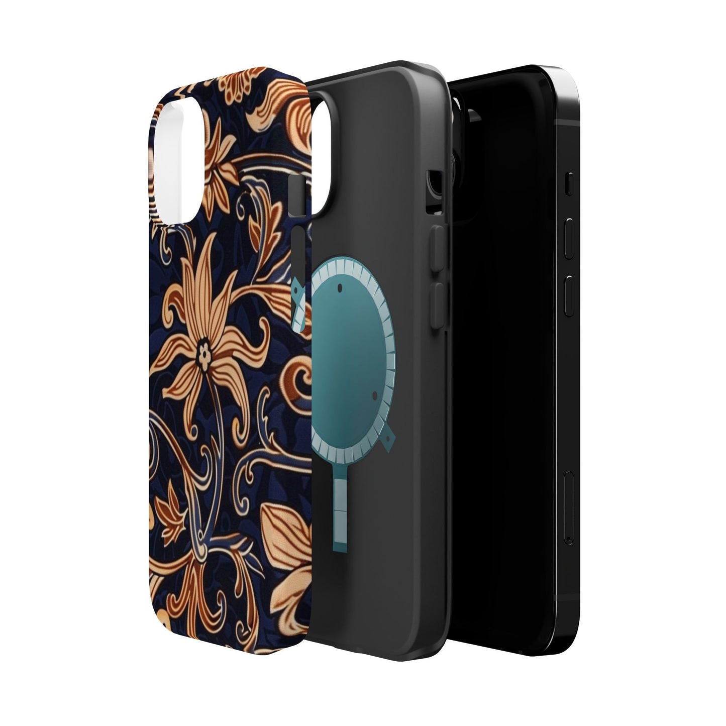 Floral Baroque Magnetic Impact - Resistant Phone Case - DIGITAL X
