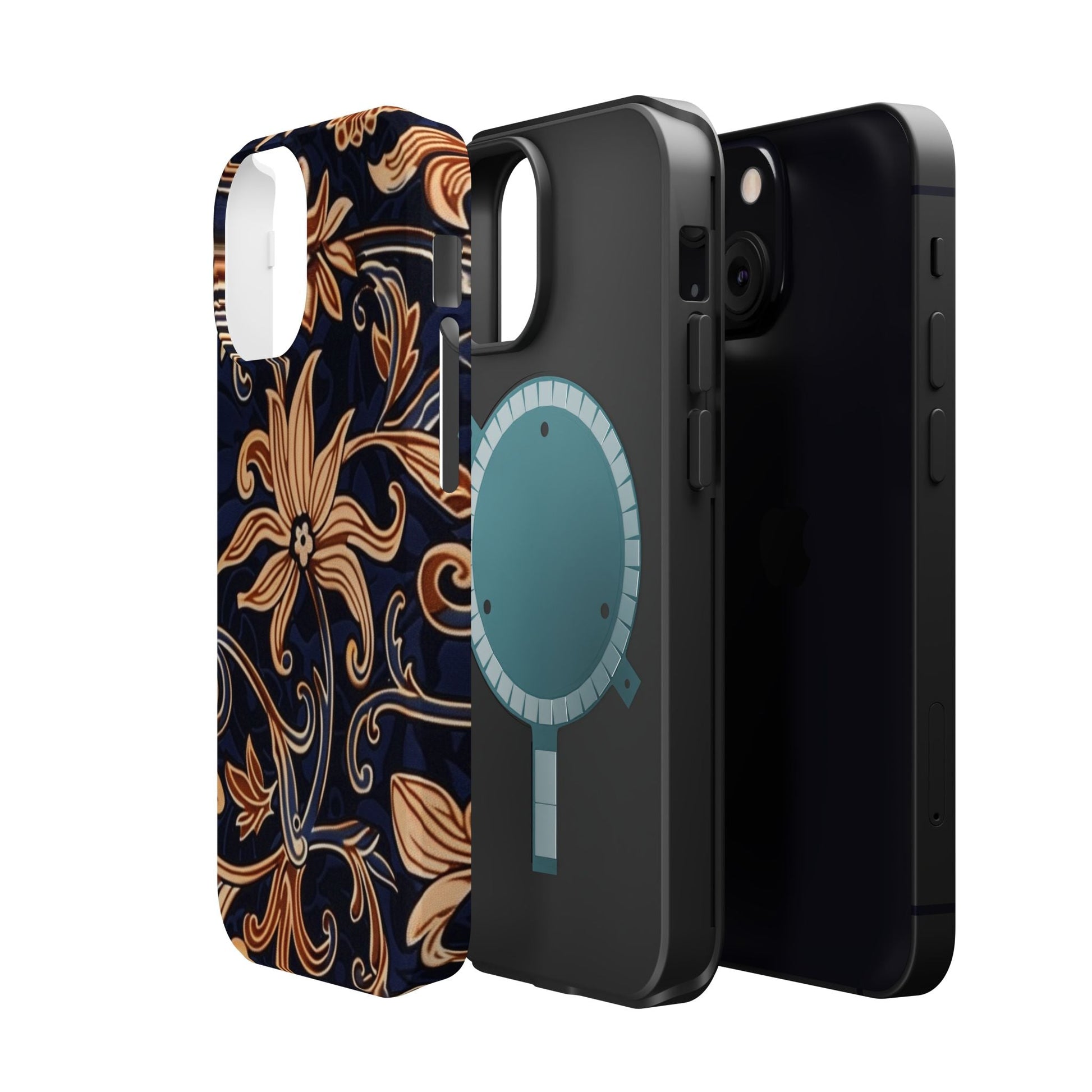 Floral Baroque Magnetic Impact - Resistant Phone Case - DIGITAL X