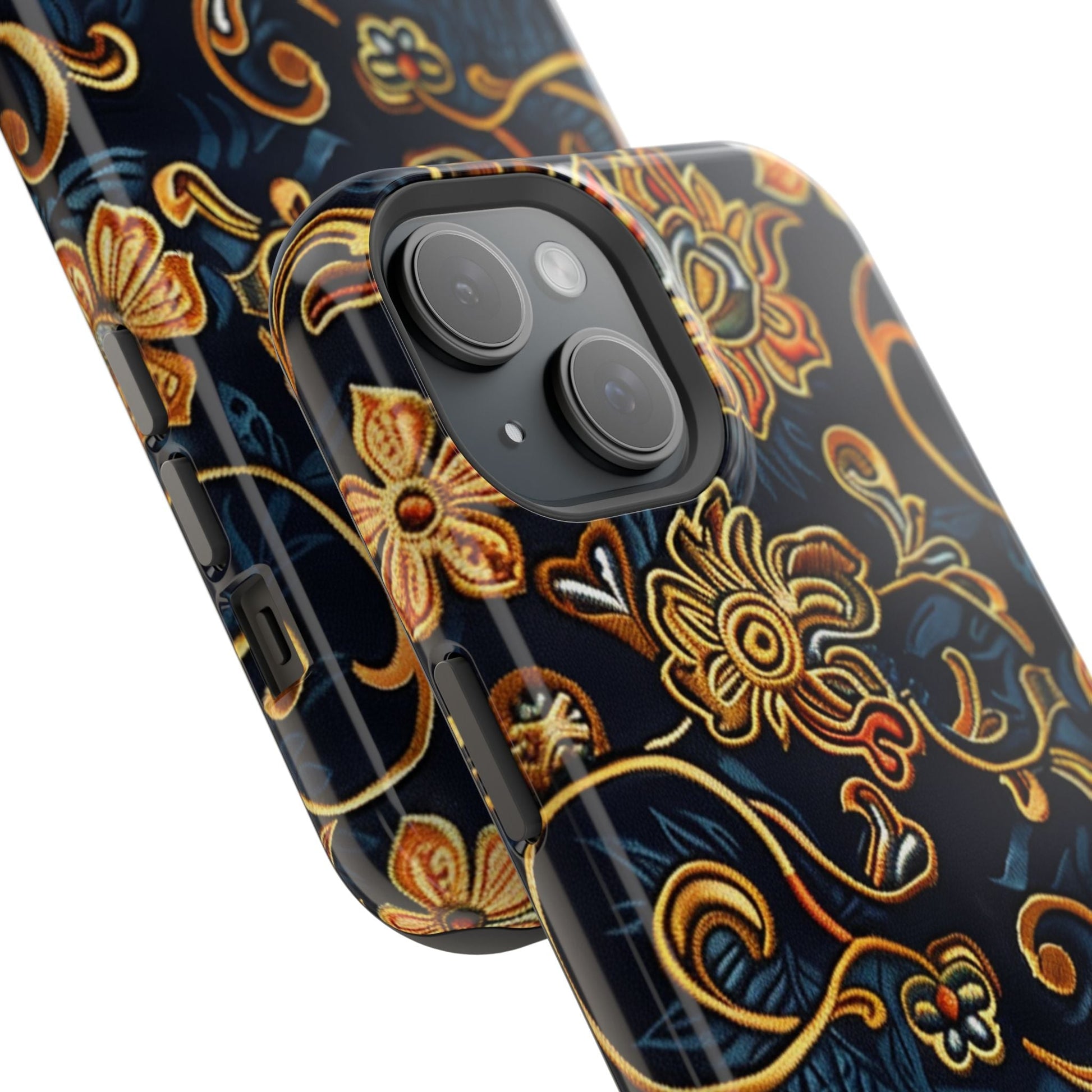 Floral Baroque Magnetic Impact - Resistant Phone Case - DIGITAL X