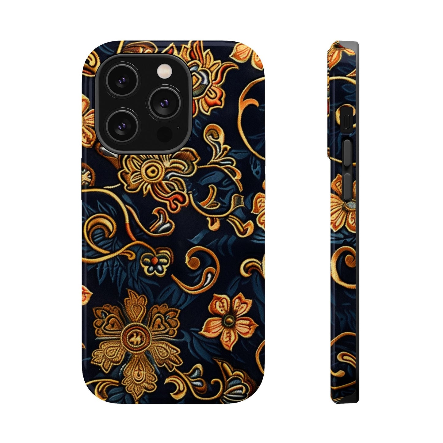 Floral Baroque Magnetic Impact - Resistant Phone Case - DIGITAL X