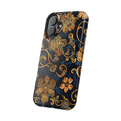 Floral Baroque Magnetic Impact - Resistant Phone Case - DIGITAL X