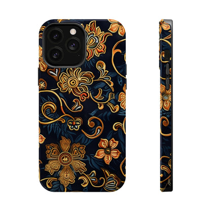 Floral Baroque Magnetic Impact - Resistant Phone Case - DIGITAL X