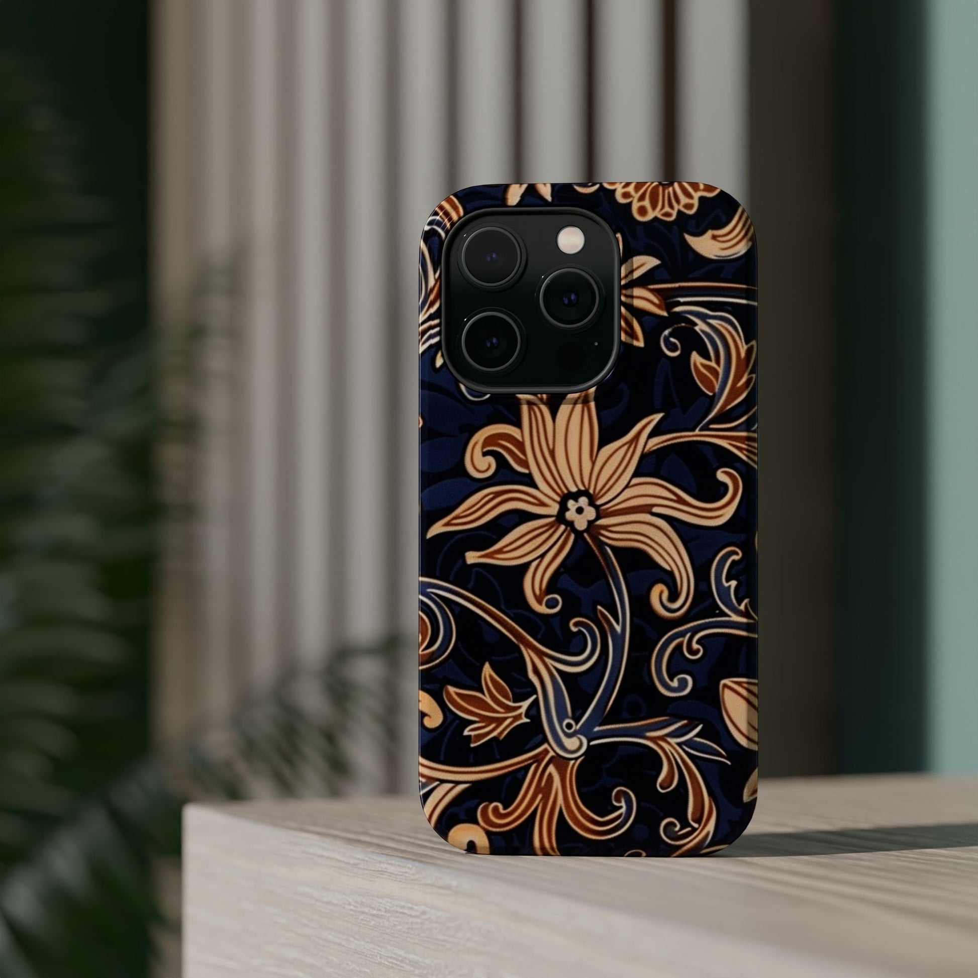 Floral Baroque Magnetic Impact - Resistant Phone Case - DIGITAL X