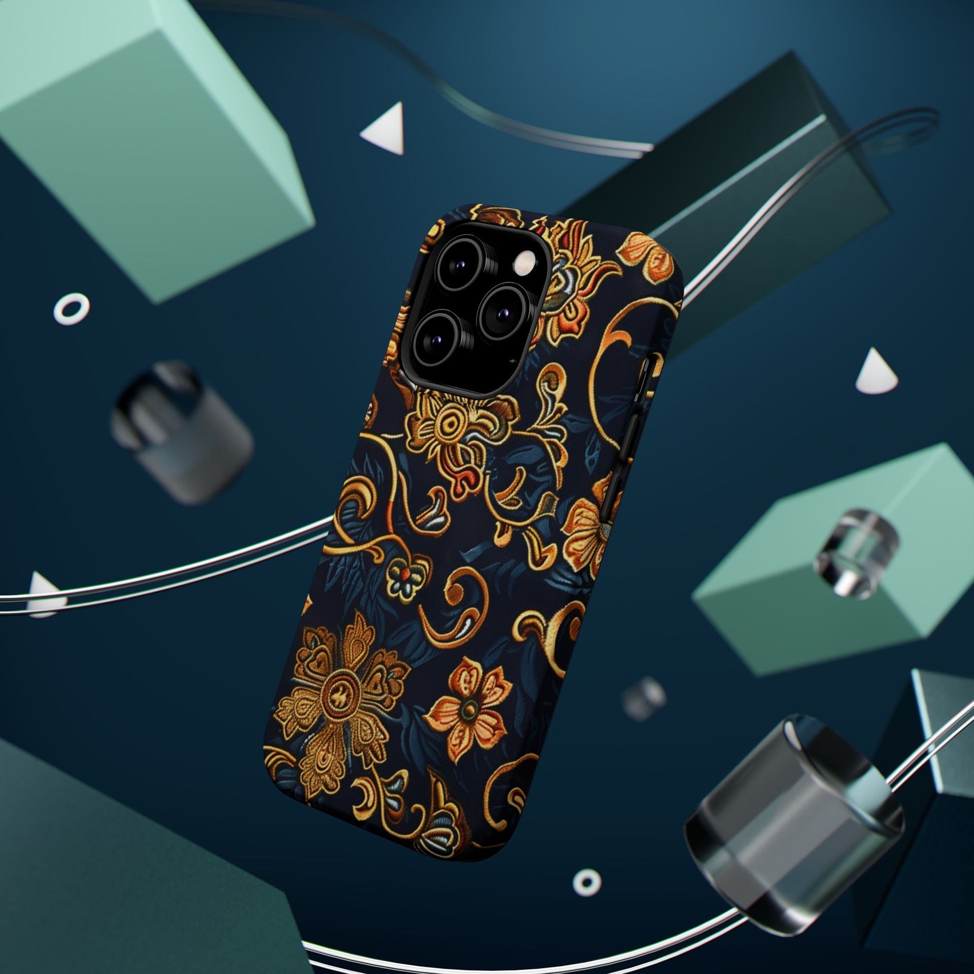 Floral Baroque Magnetic Impact - Resistant Phone Case - DIGITAL X