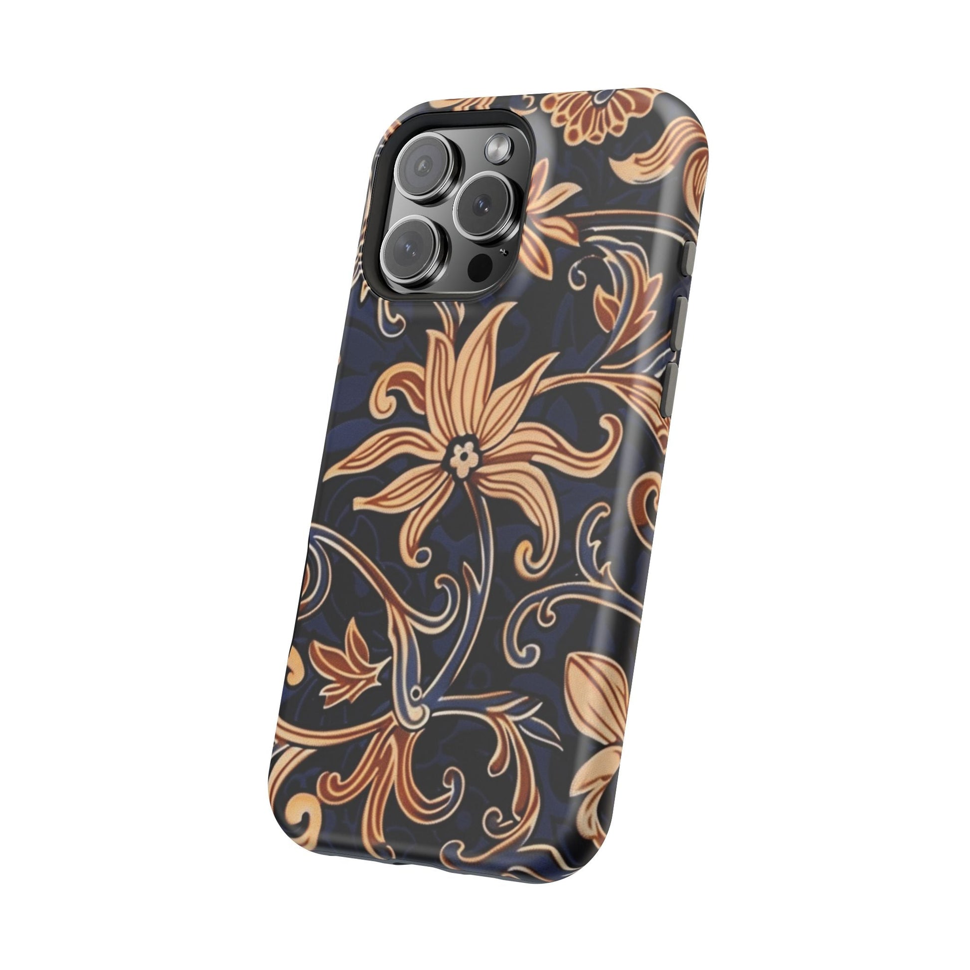 Floral Baroque Magnetic Impact - Resistant Phone Case - DIGITAL X