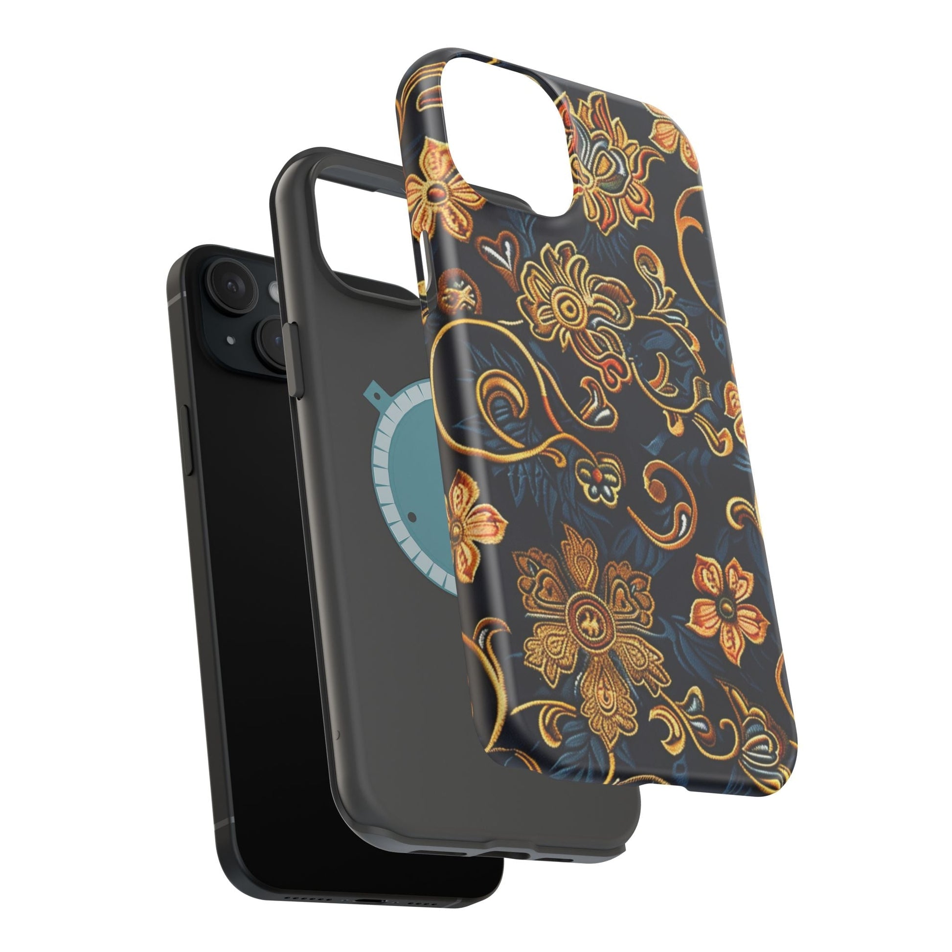 Floral Baroque Magnetic Impact - Resistant Phone Case - DIGITAL X