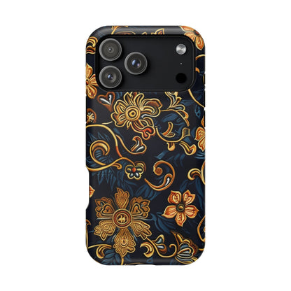 Floral Baroque Magnetic Impact - Resistant Phone Case - DIGITAL X
