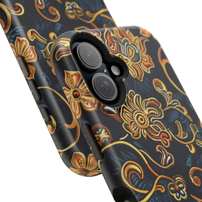 Floral Baroque Magnetic Impact - Resistant Phone Case - DIGITAL X