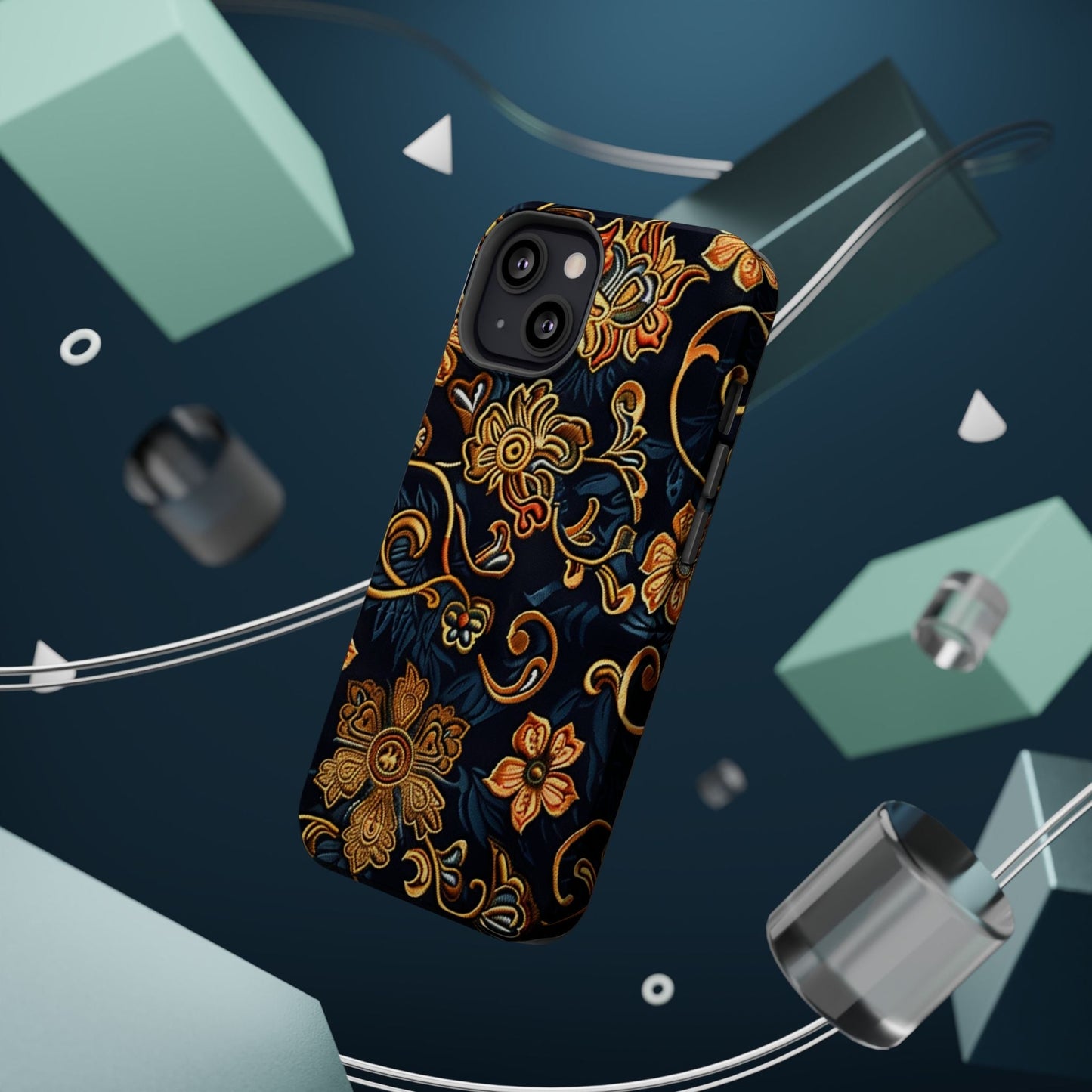 Floral Baroque Magnetic Impact - Resistant Phone Case - DIGITAL X
