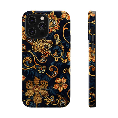 Floral Baroque Magnetic Impact - Resistant Phone Case - DIGITAL X
