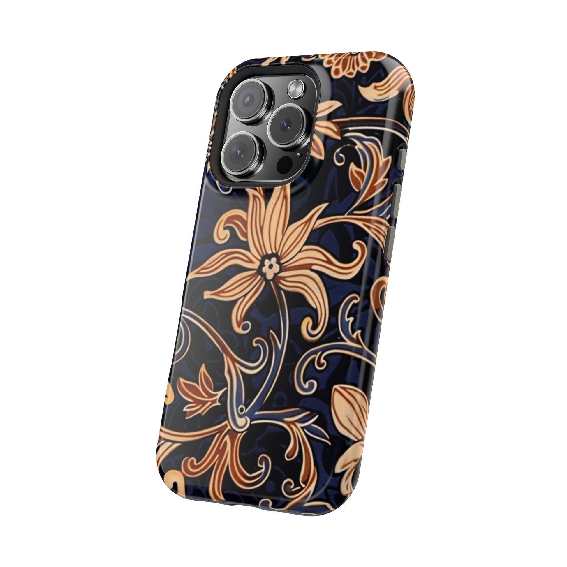 Floral Baroque Magnetic Impact - Resistant Phone Case - DIGITAL X