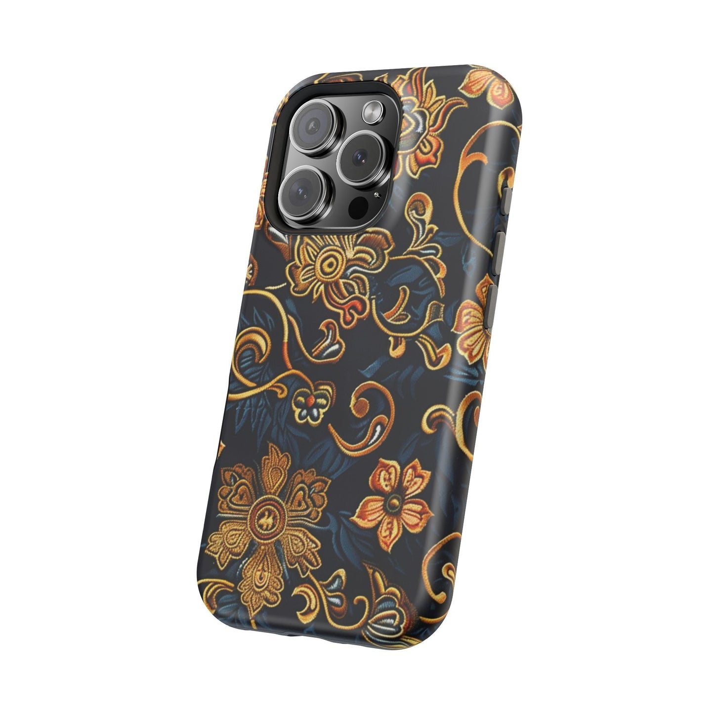 Floral Baroque Magnetic Impact - Resistant Phone Case - DIGITAL X