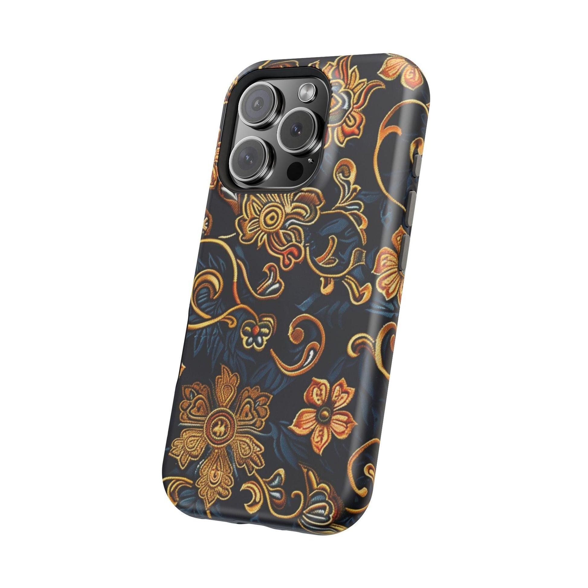 Floral Baroque Magnetic Impact - Resistant Phone Case - DIGITAL X