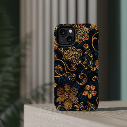 Floral Baroque Magnetic Impact - Resistant Phone Case - DIGITAL X