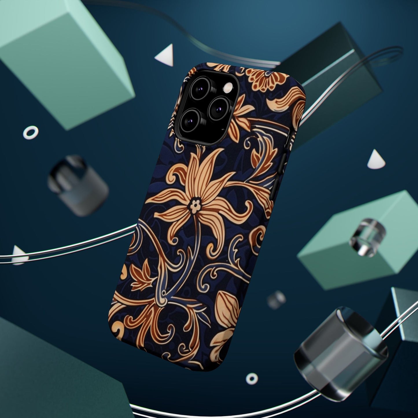 Floral Baroque Magnetic Impact - Resistant Phone Case - DIGITAL X