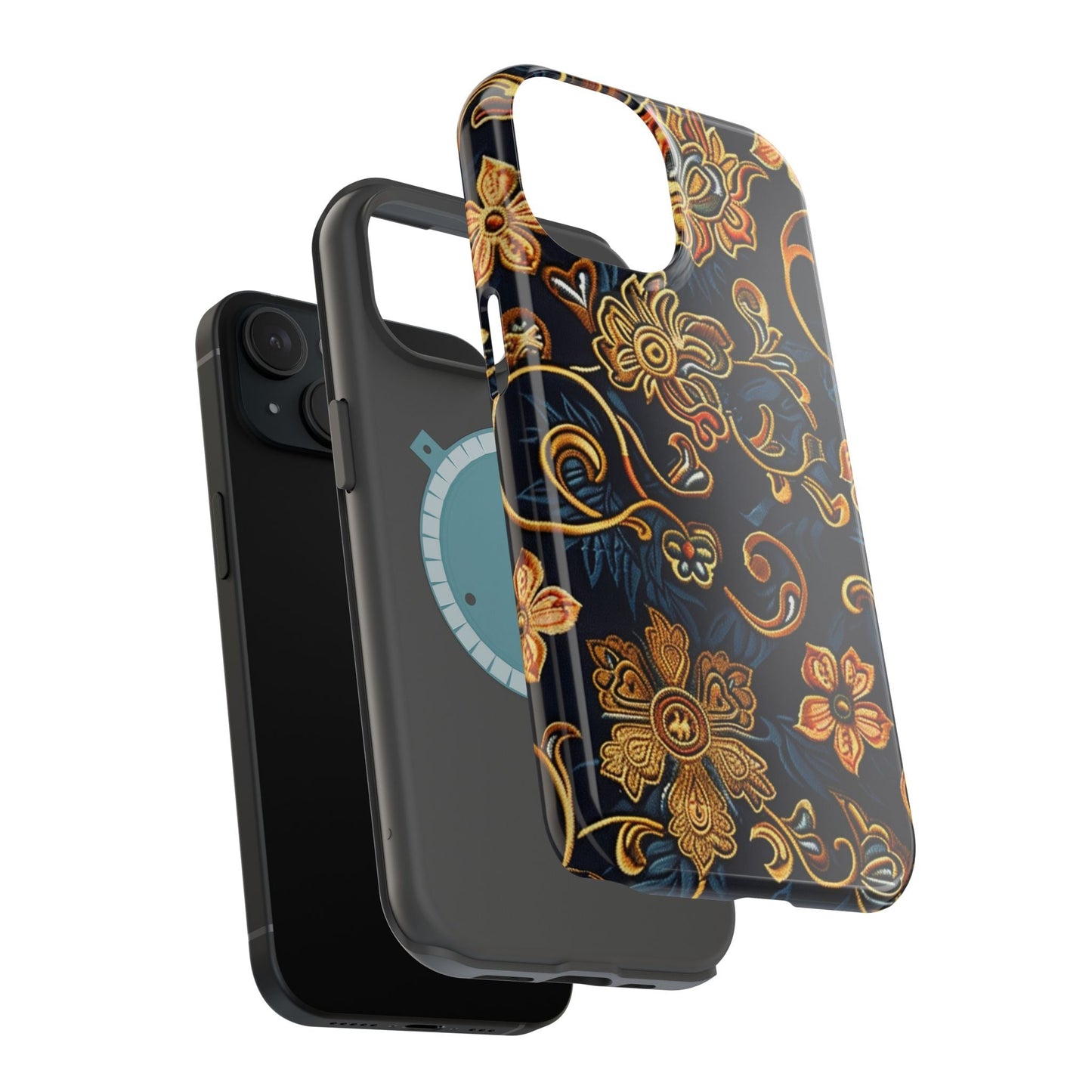 Floral Baroque Magnetic Impact - Resistant Phone Case - DIGITAL X