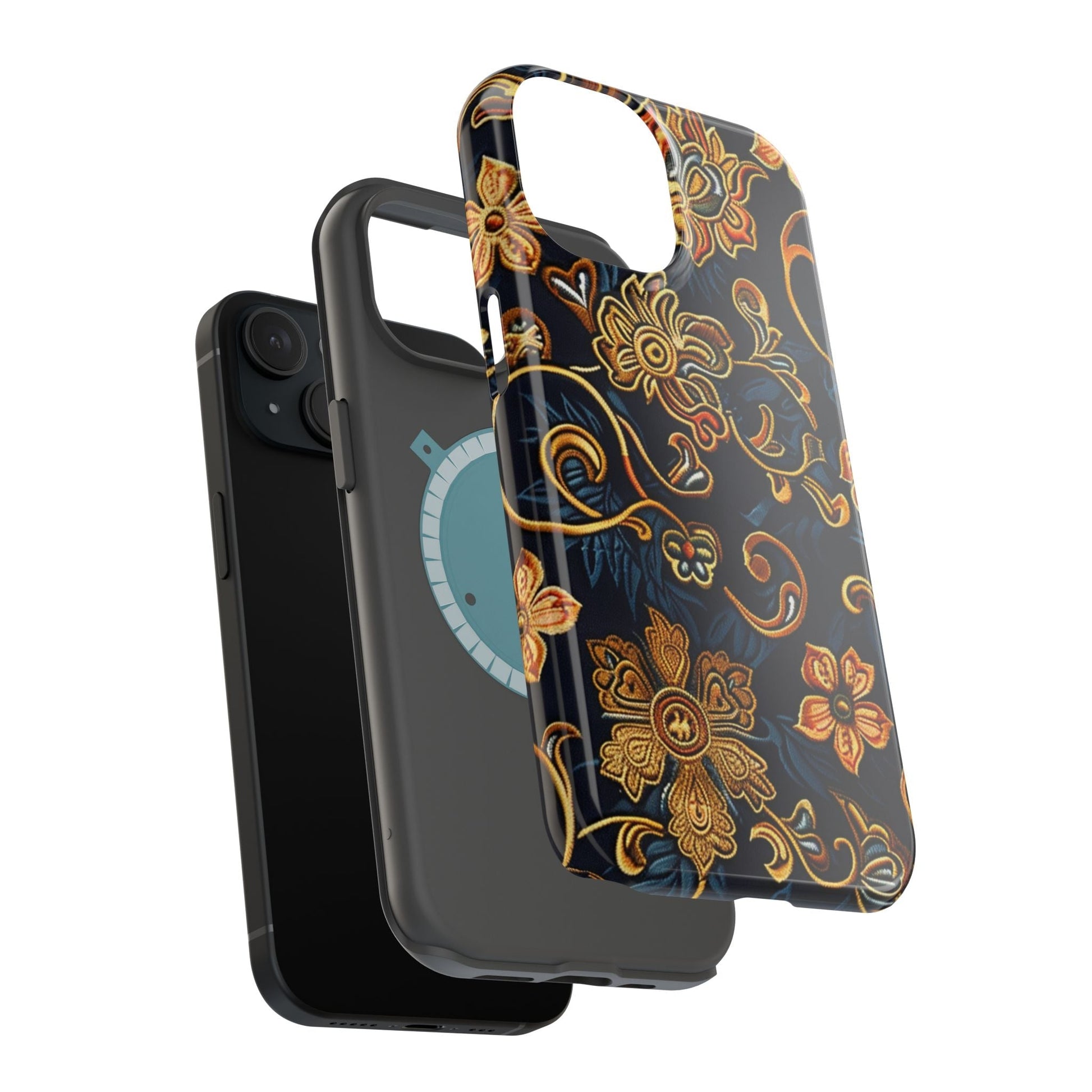 Floral Baroque Magnetic Impact - Resistant Phone Case - DIGITAL X