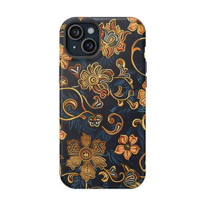 Floral Baroque Magnetic Impact - Resistant Phone Case - DIGITAL X