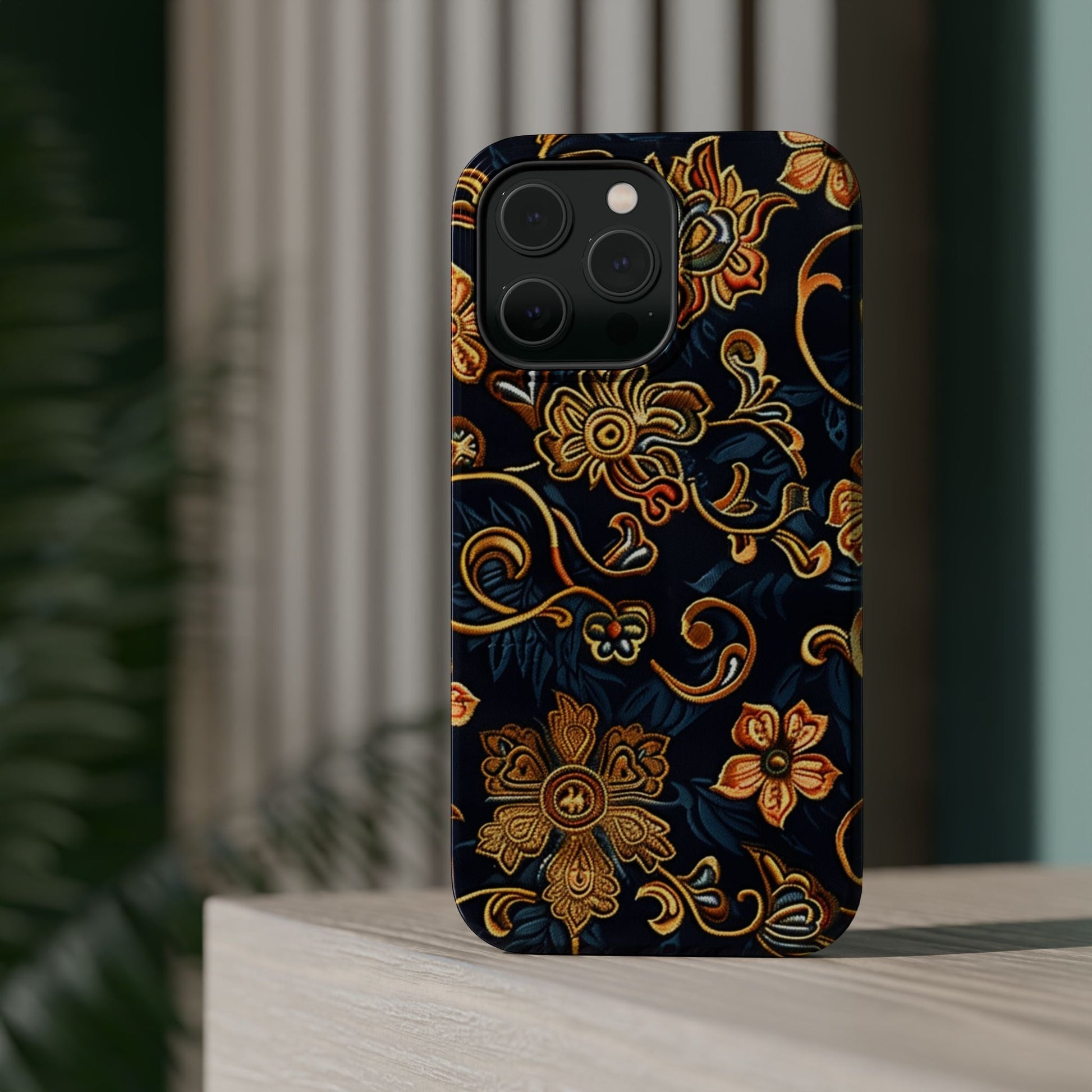 Floral Baroque Magnetic Impact - Resistant Phone Case - DIGITAL X