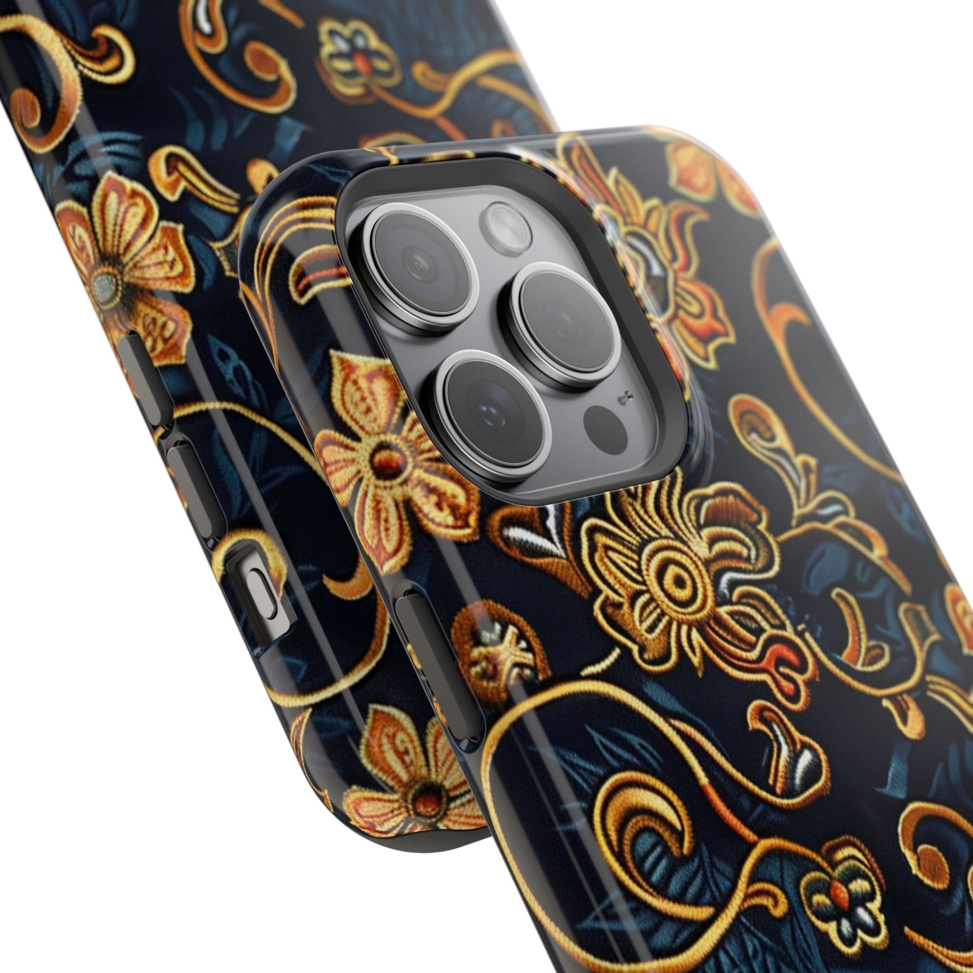 Floral Baroque Magnetic Impact - Resistant Phone Case - DIGITAL X